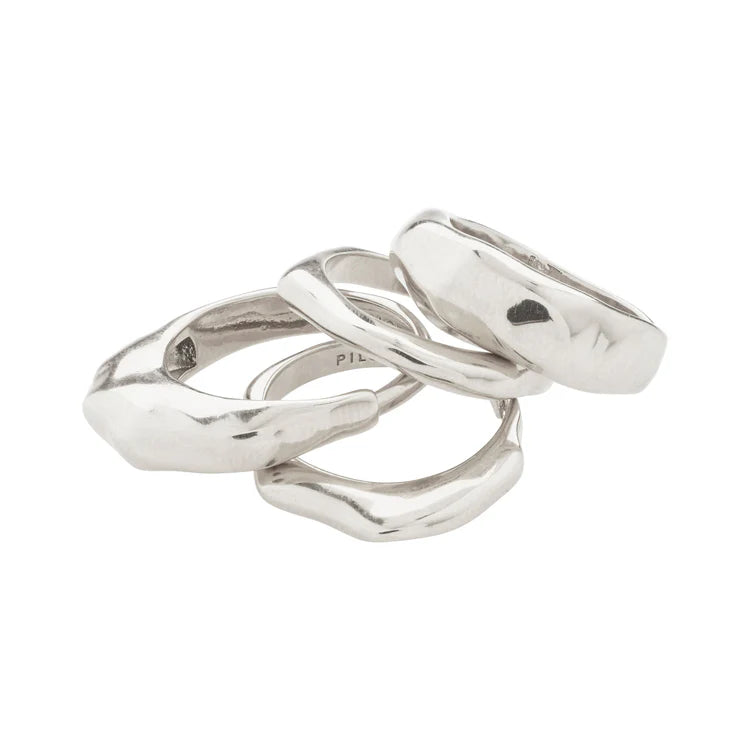 Asher 4-in-1 Ring Set - Silver