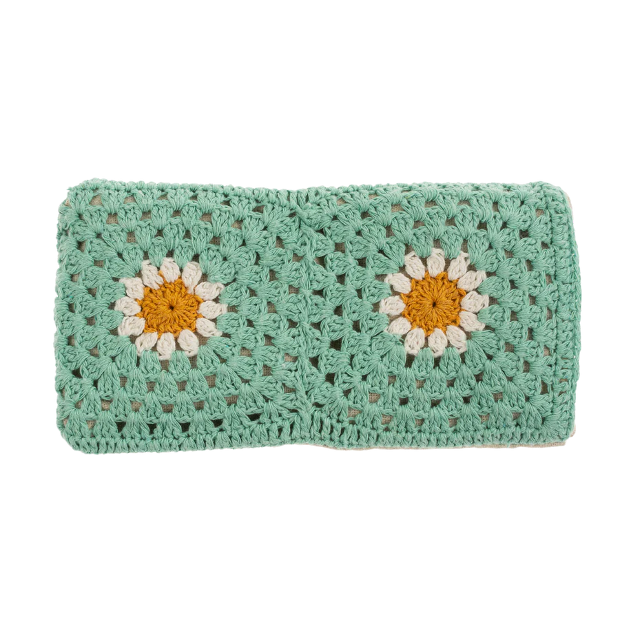 Iris Lavender Crochet Eye Pillow