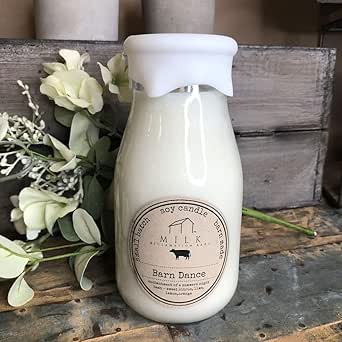 Milk Bottle Candle - Barn Dance