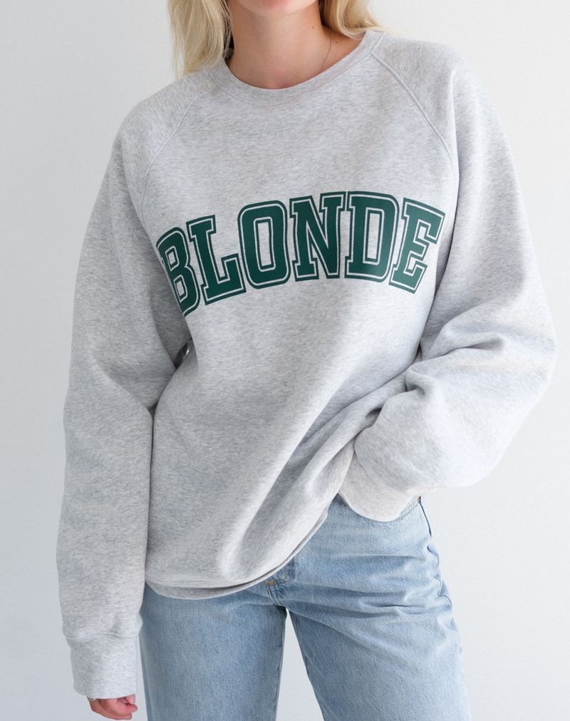Brunette The Label Varsity Crewneck - Blonde