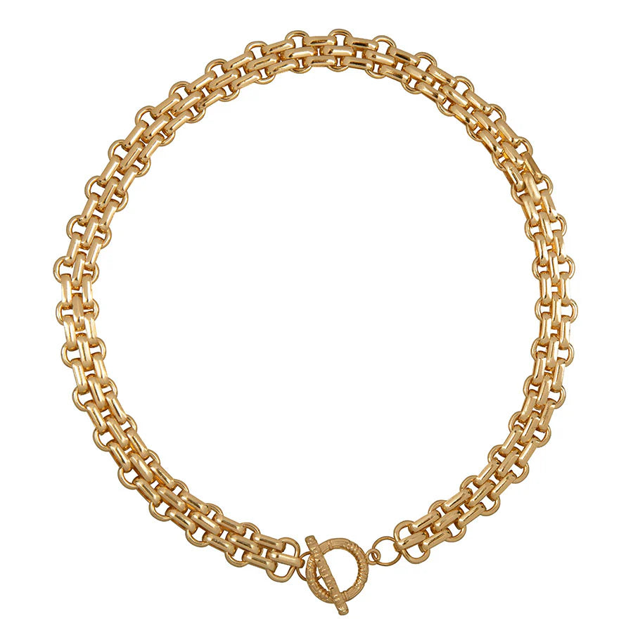 Thick Link Necklace - Gold