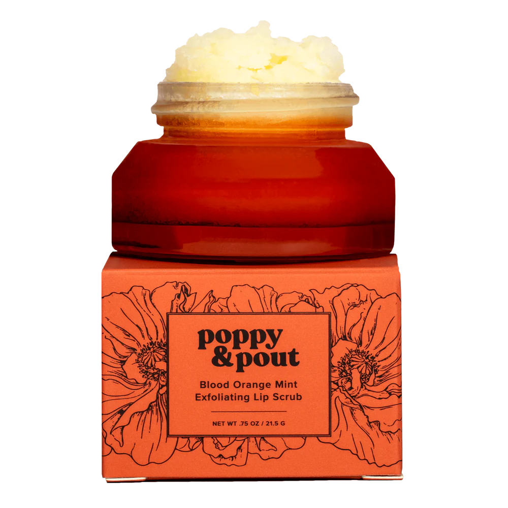 Poppy + Pout Lip Scrub Blood Orange Mint