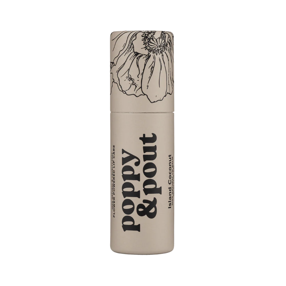 Poppy + Pout Lip Balm Island Coconut