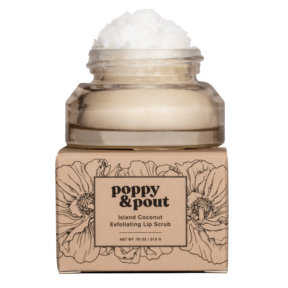Poppy + Pout Lip Scrub Island Coconut