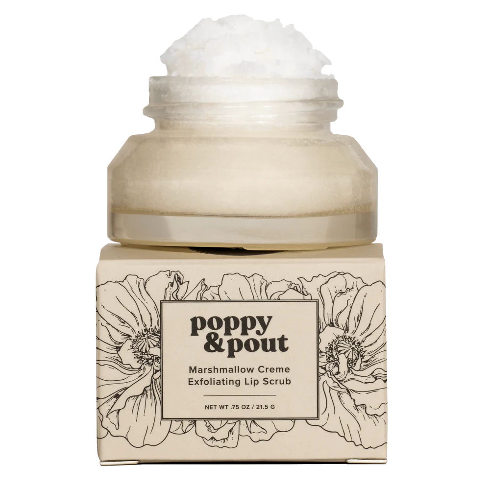 Poppy + Pout Lip Scrub Marshmallow Creme