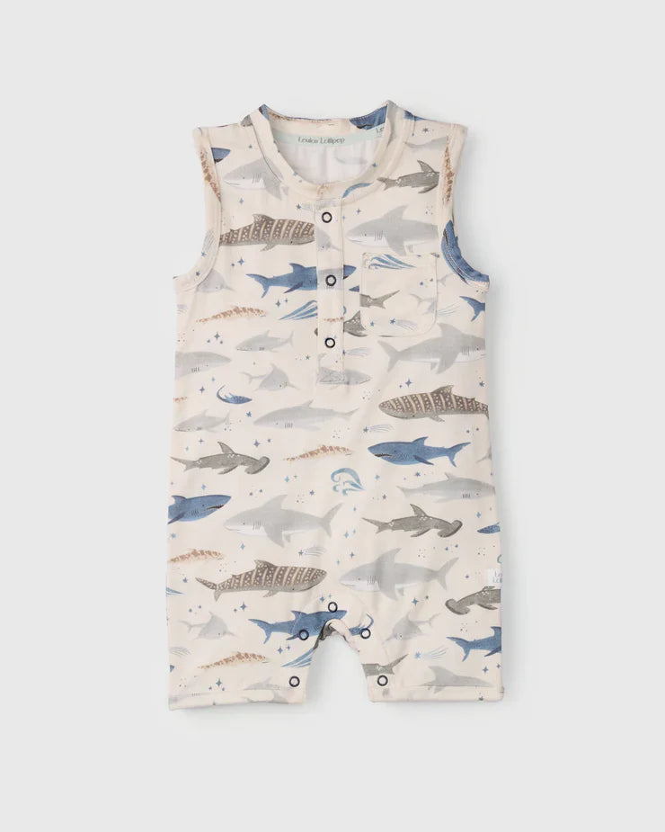 Shark Short Romper