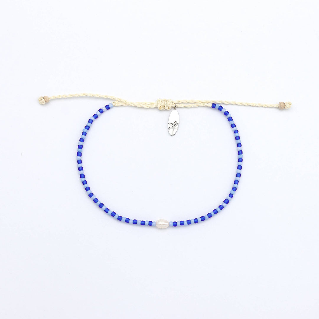 Mutiara Dainty Beaded Bracelet: Pink & Red