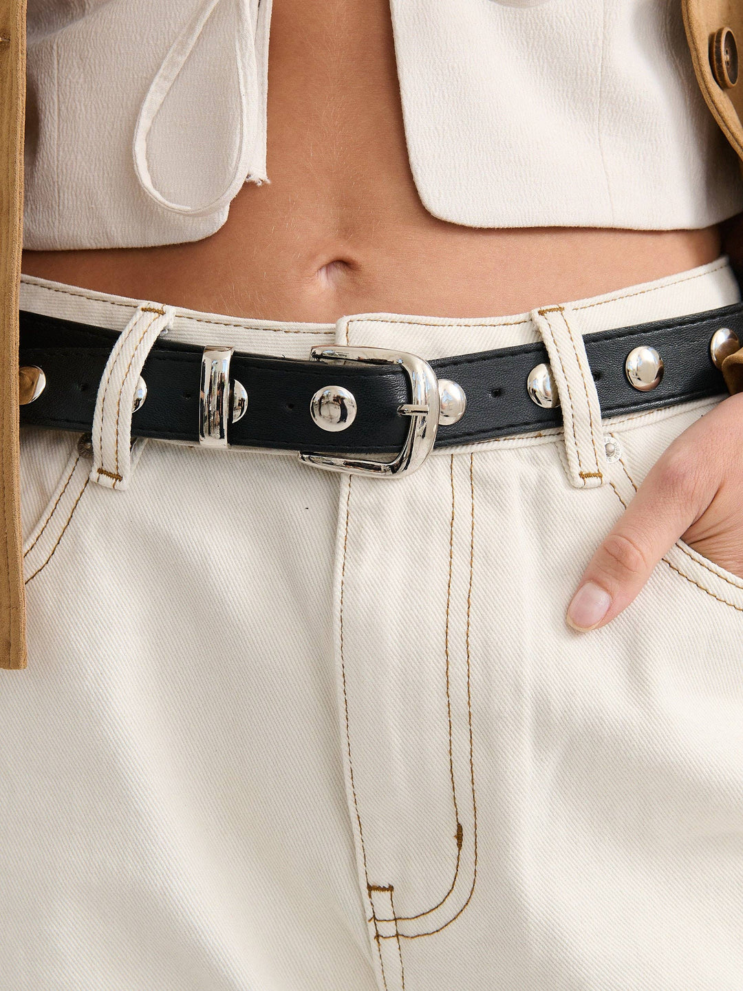 Studded Western Belt