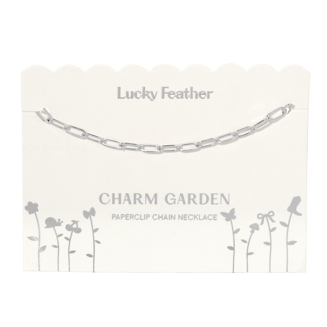 Charm Garden - Silver - PaperClip Chain