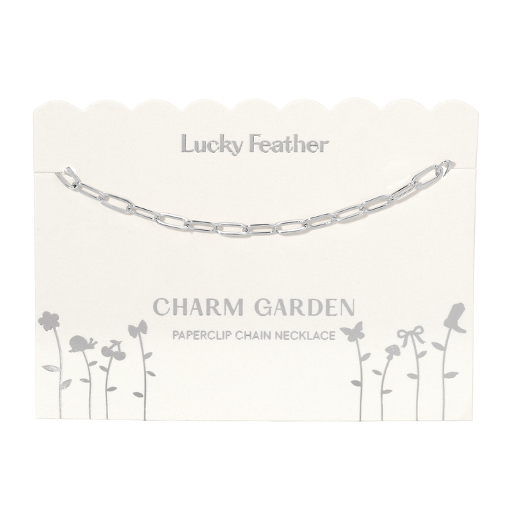 Charm Garden - Silver - PaperClip Chain