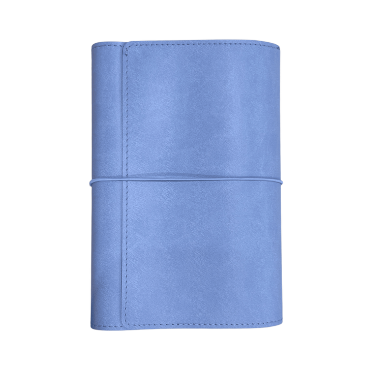 Refillable Notebook Folio- Periwinkle Blue Trifold