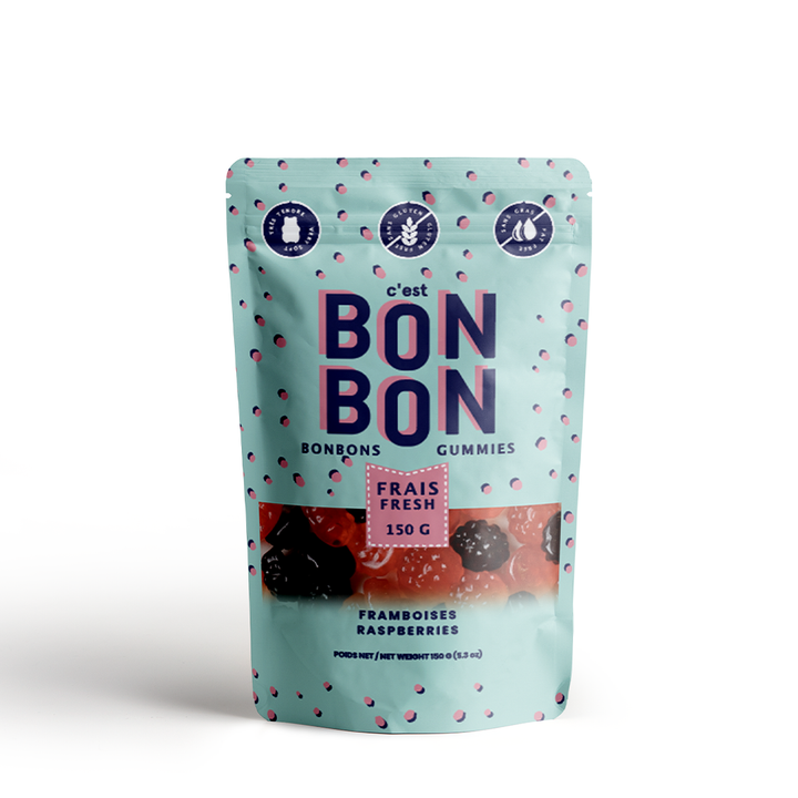 C'est Bon Bon Raspberries Gummy Candies