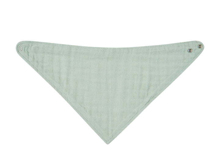 3 Pc Pack Muslin Bandana Bibs One Size- Green