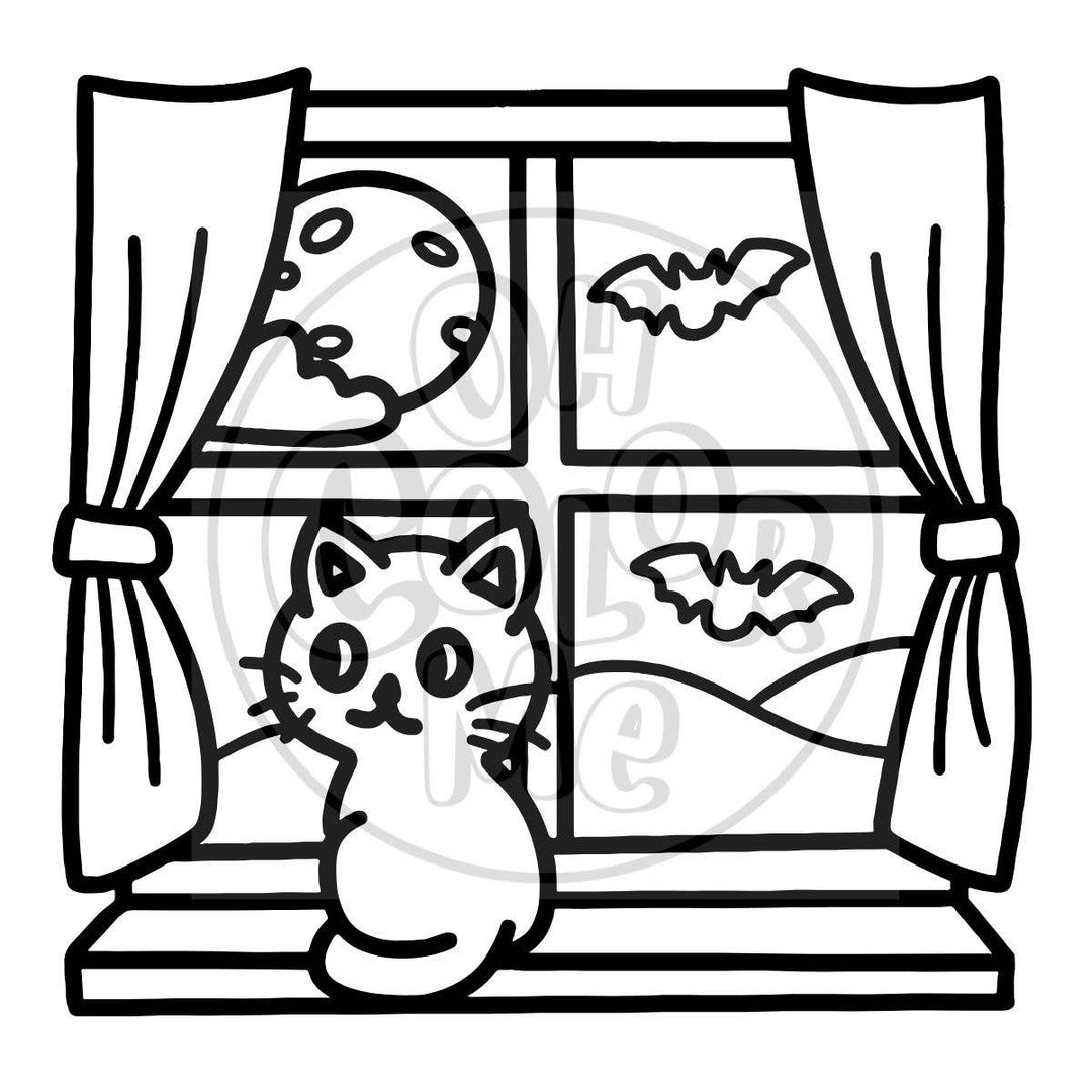 Halloween Mini Coloring Book - Spooky & Cozy