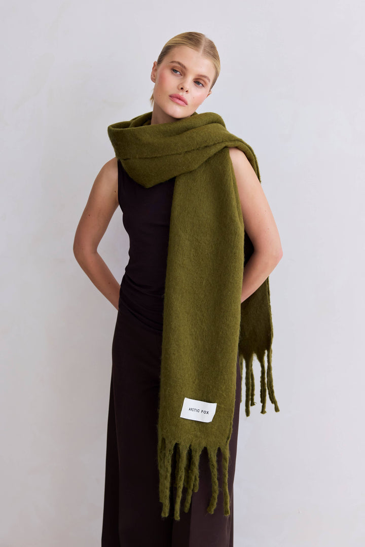 The Reykjavik Scarf - 100% Recycled - Sea Kelp