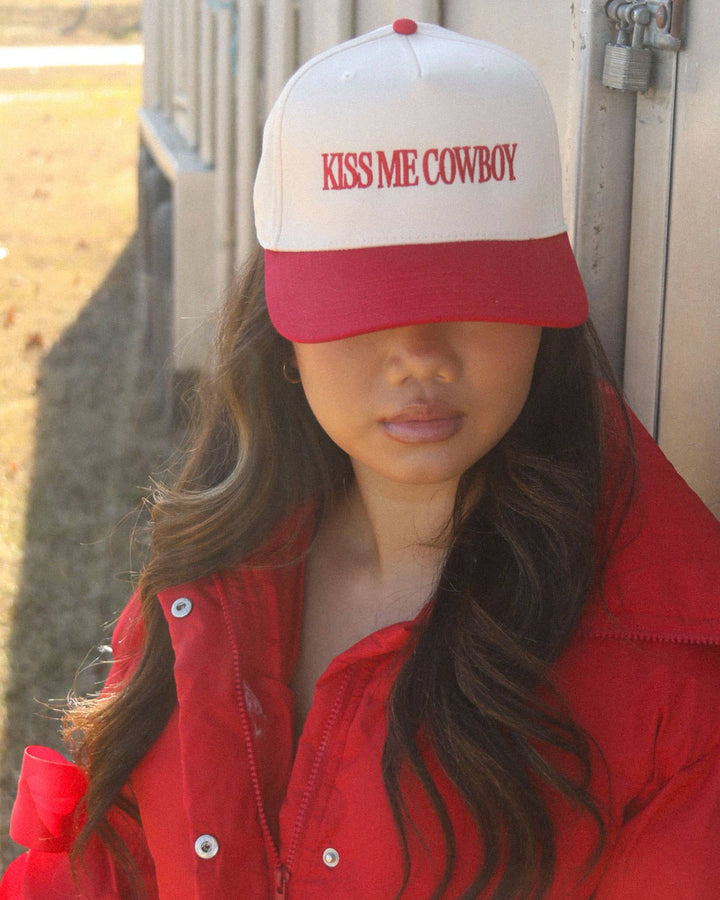 Kiss Me Cowboy Trucker Hat