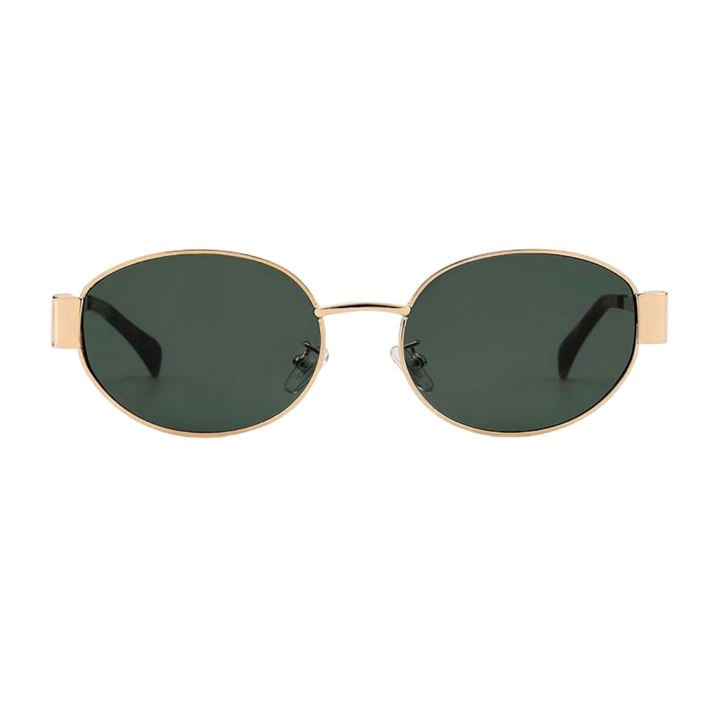KENDALL II Sunglasses: GOLD/GREEN