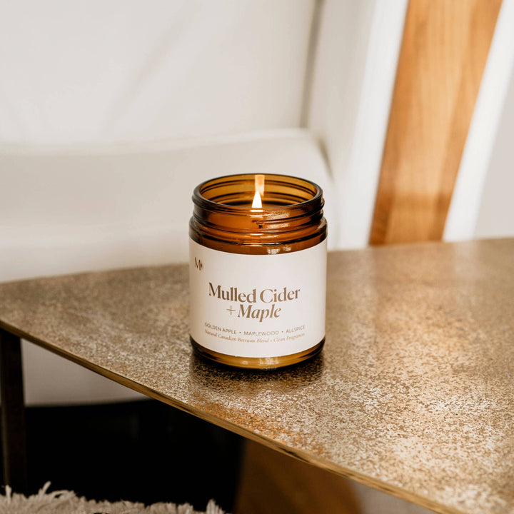 Mulled Cider + Maple | Canadian Beeswax Candle