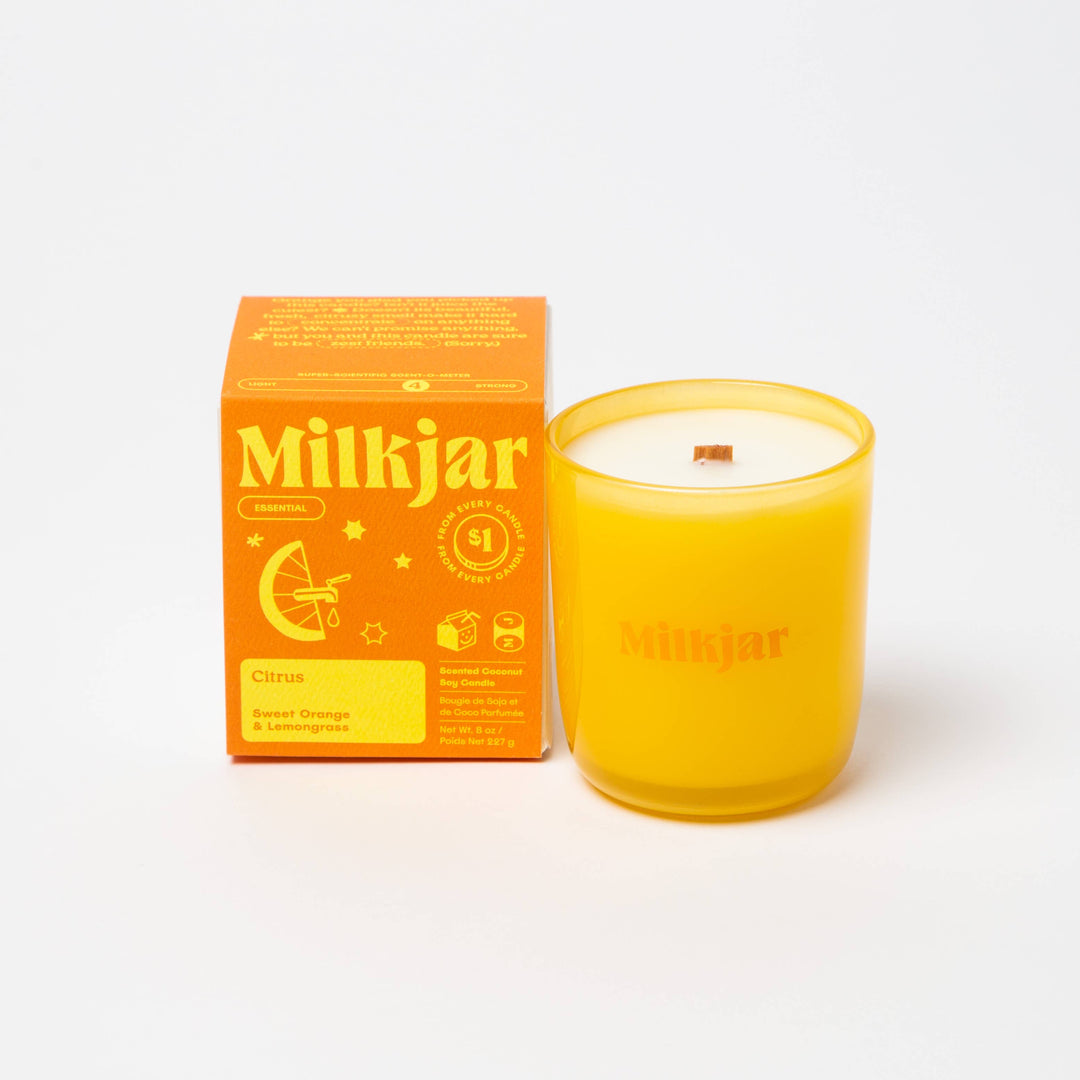 Citrus - Essential Oil Coconut Soy 8oz Candle