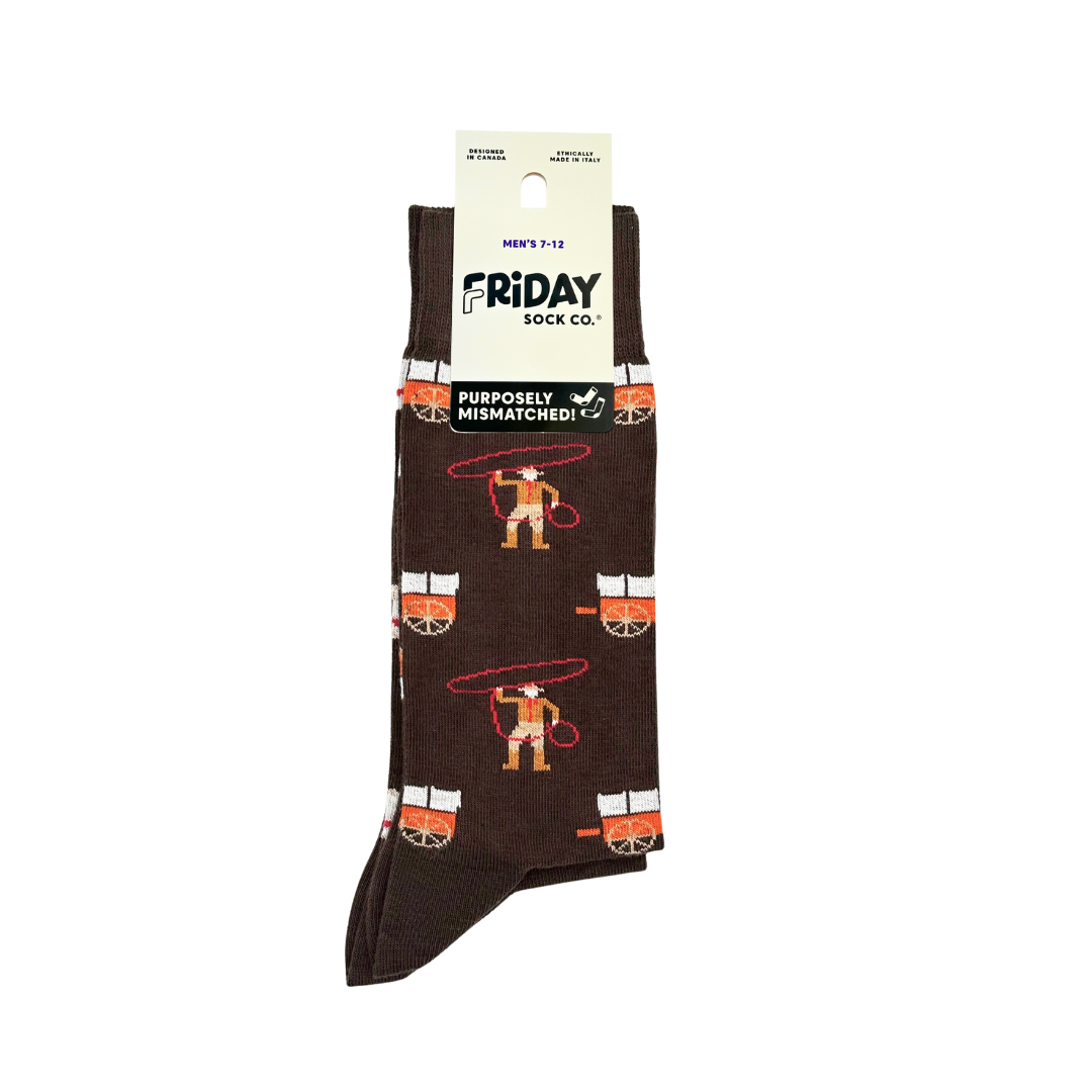 Men's Retro Rodeo Mismatched Mid-Calf Socks
