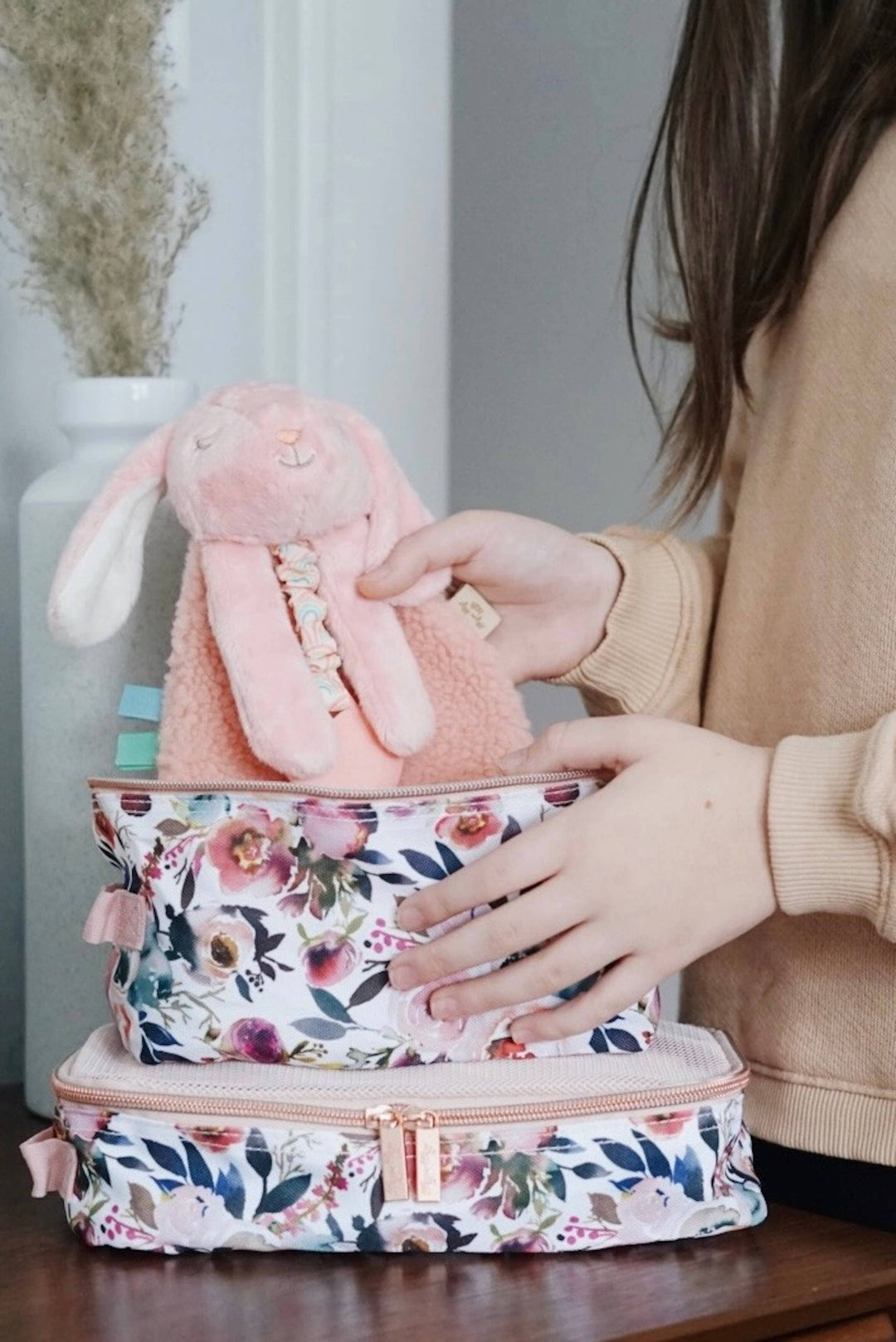 Itzy Friends Lovey™ Plush: Billie The Taupe Bunny