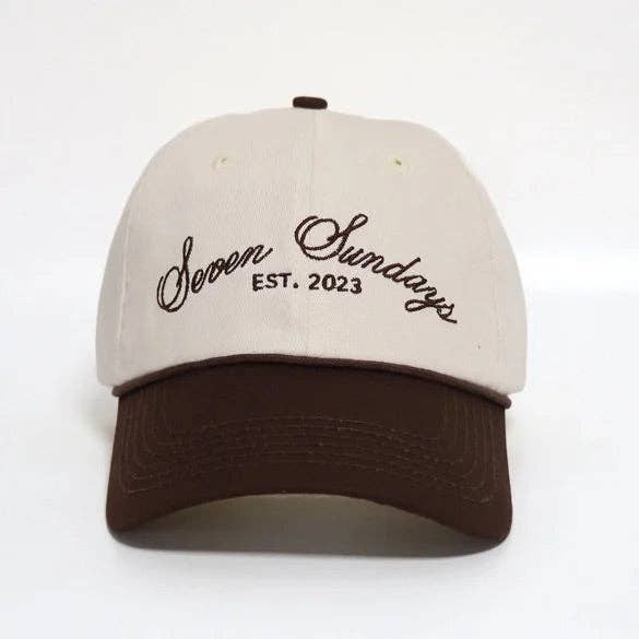 Dad Hat - Brown/White
