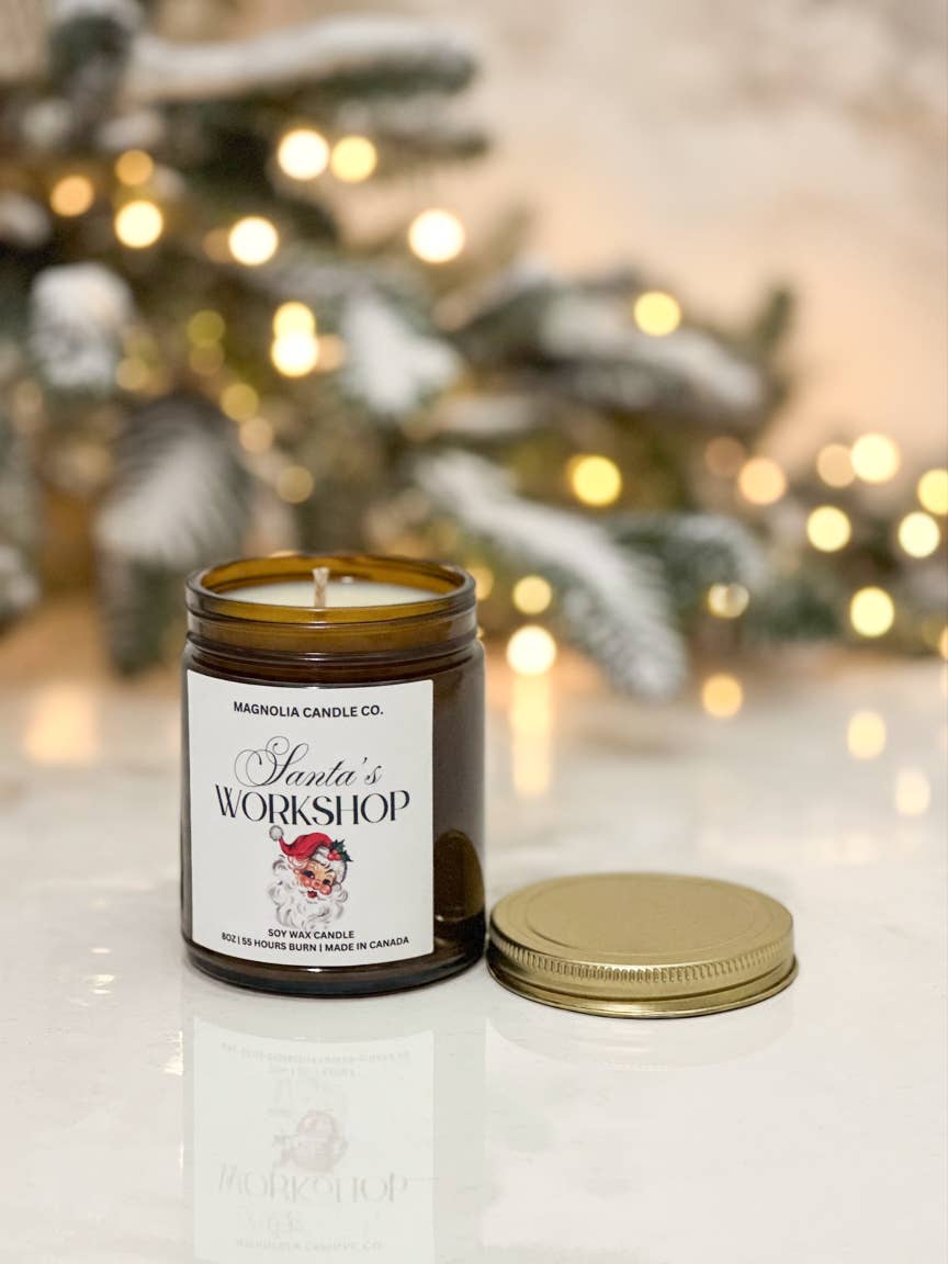 Santa's Workshop Candle