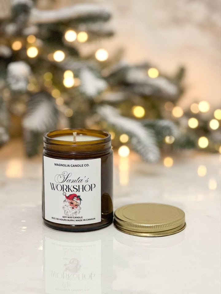 Santa's Workshop Candle