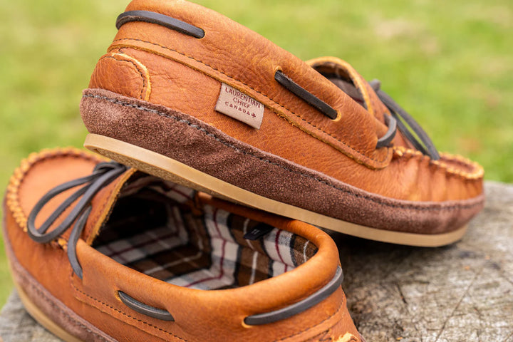 Men's Velva Leather/Choco Suede Moccasin