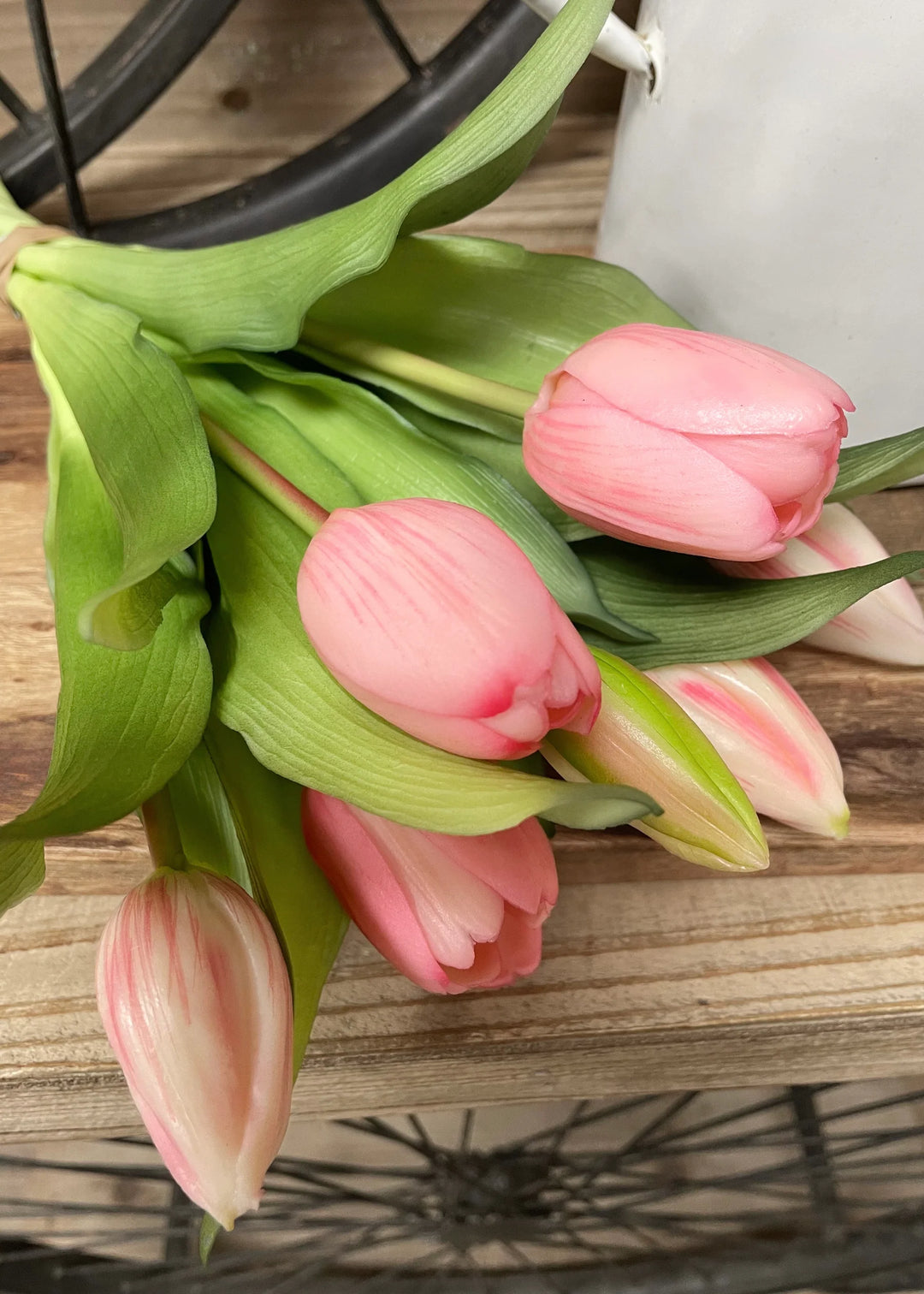 12" Fresh Touch Tulip Bundle - Blush