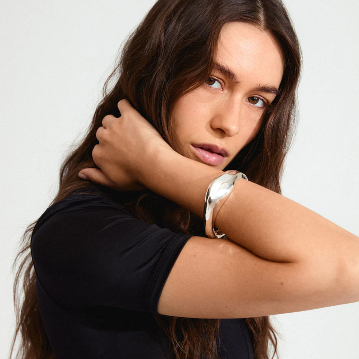 Dune Bangle - Silver