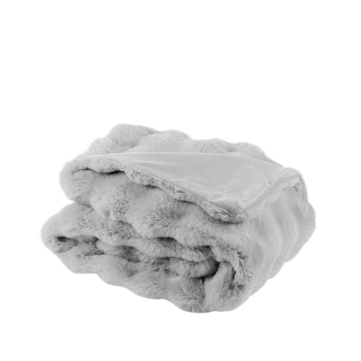 Luxe faux fur blanket