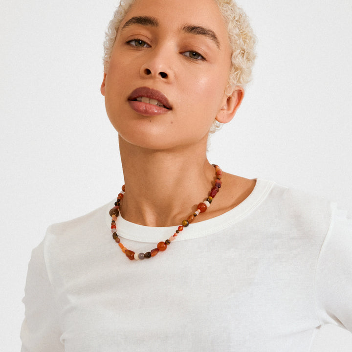 Iris Necklace- Gold Plated/Multi