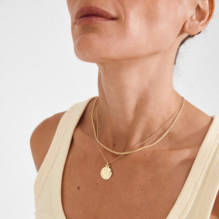 Nomad 2-In-1 Gold Plated Coin Necklace