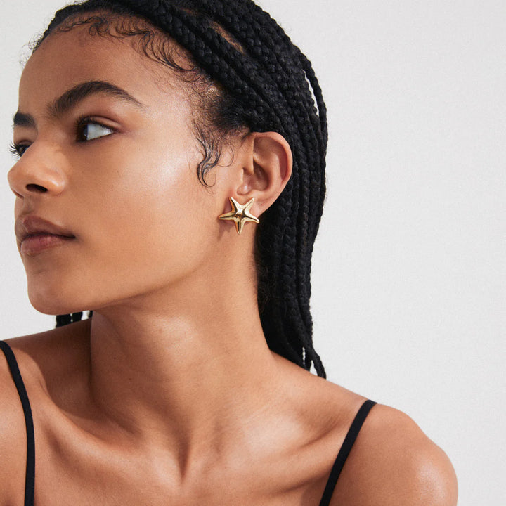 Force Earrings - Gold