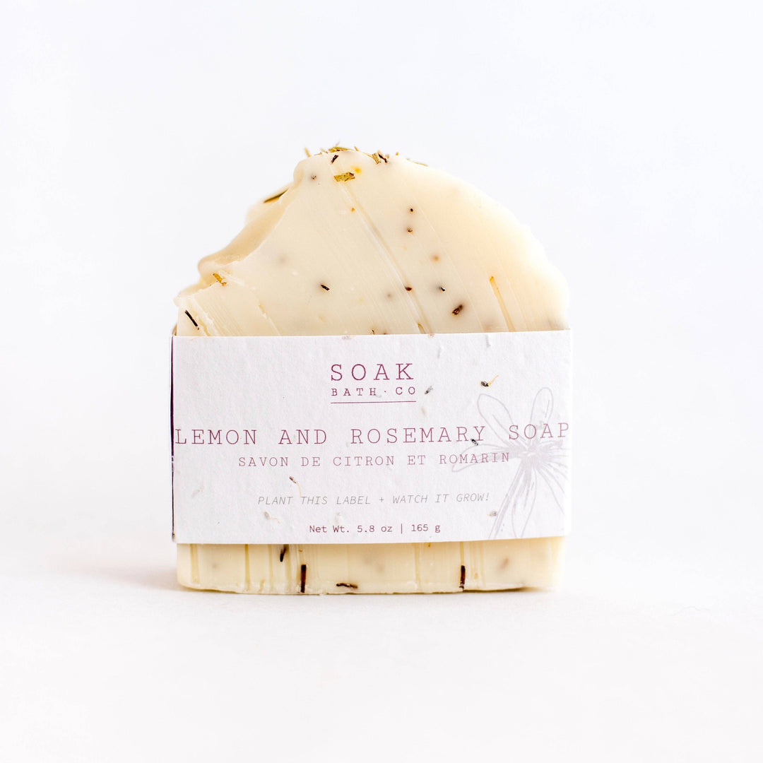 Lemon and Rosemary Soap Bar - Made in Canada