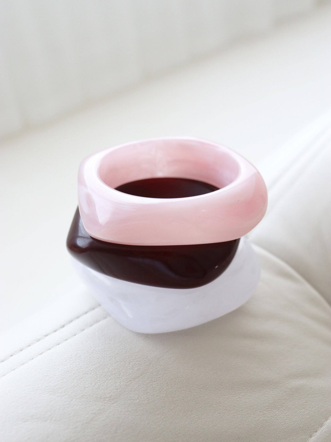 Cuff Bangle in Wine