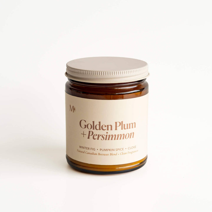 Golden Plum + Persimmon | Canadian Beeswax Candle