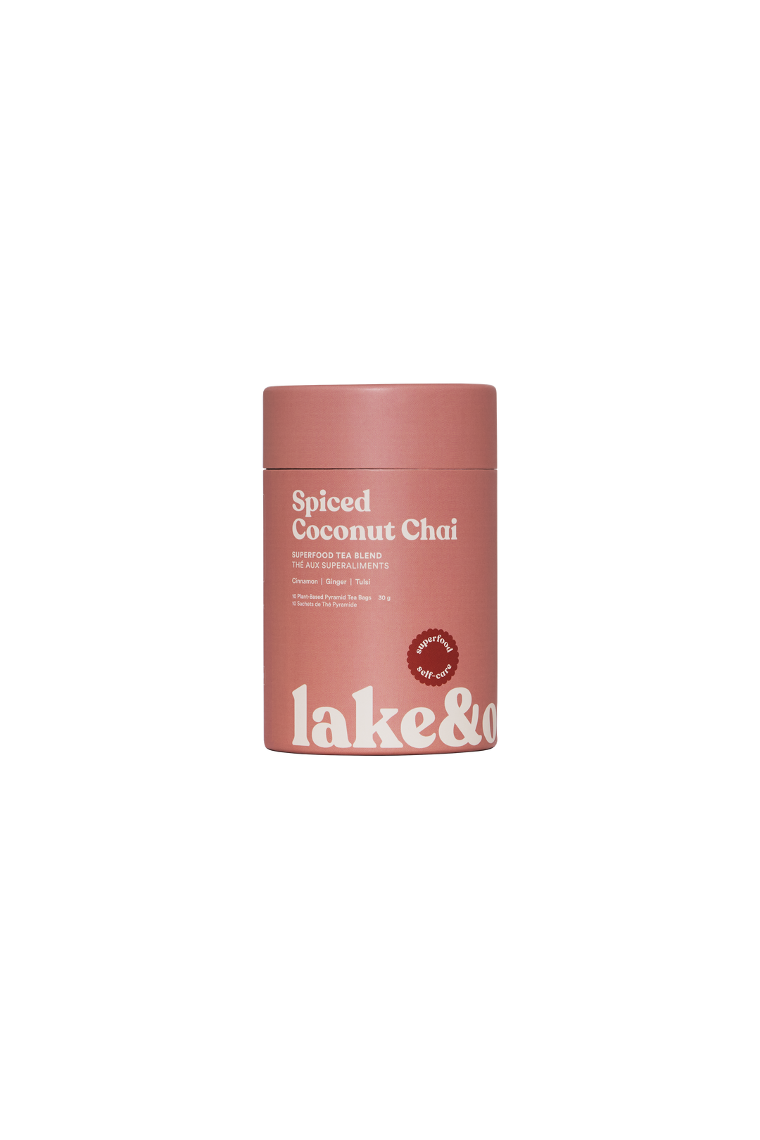 Spiced Coconut Chai - Superfood Tea Blend: Pyramid Tea Bags - Retail Canister