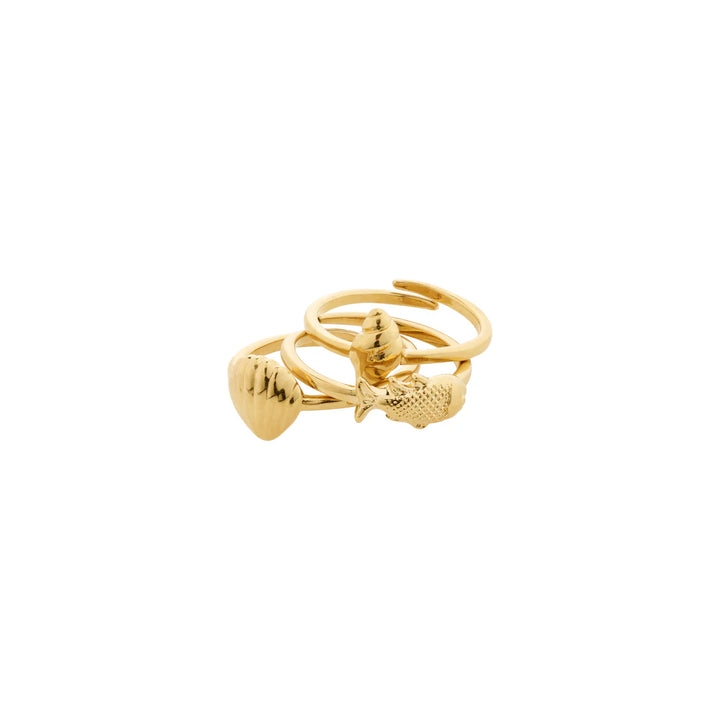 Breeze 3in1 Ring Set - Gold