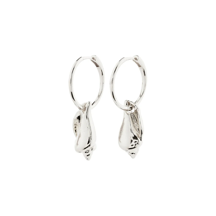 Breeze Hoops - Silver