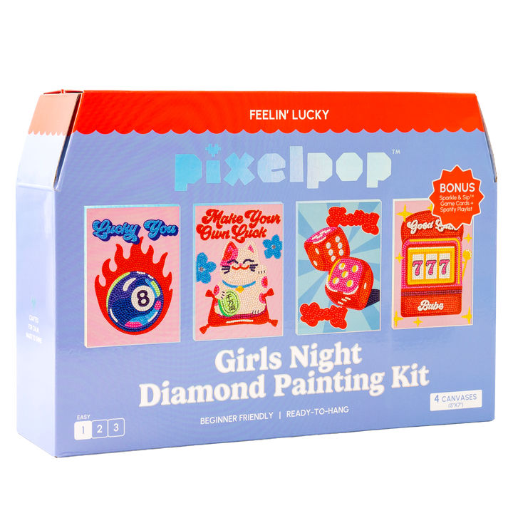 PixelPop™ Diamond Art — Girls’ Night Edition — Feelin’ Lucky