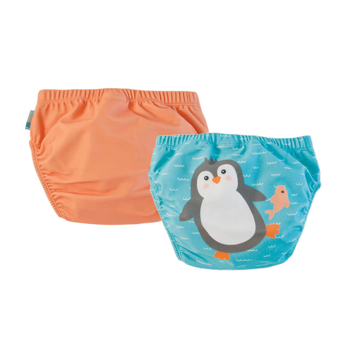 Penguin Knit Swim Diaper- 2 pc Set