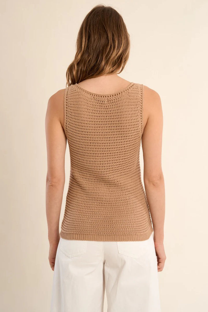 Sandbar Knit Tank - Beige