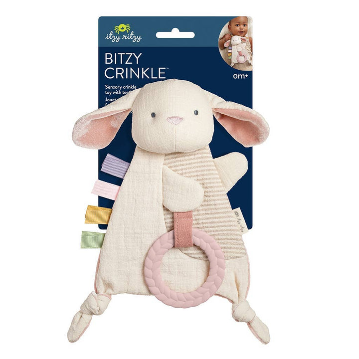 Bitzy Crinkle™ Sensory Toy With Teether: Fox