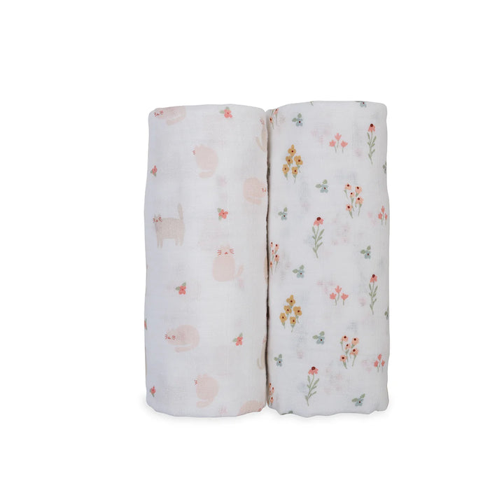 Lulujo- 2 Pack Cotton Muslin Swaddles