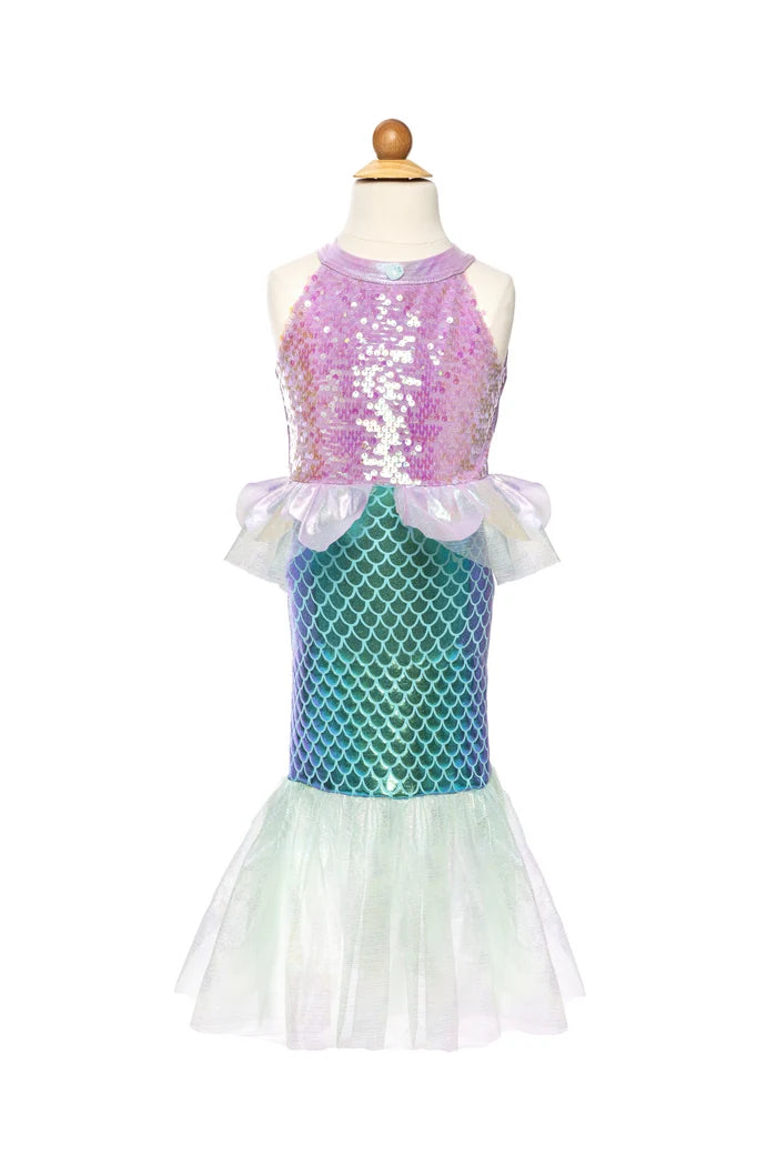 Misty Mermaid Dress- Purple/Teal