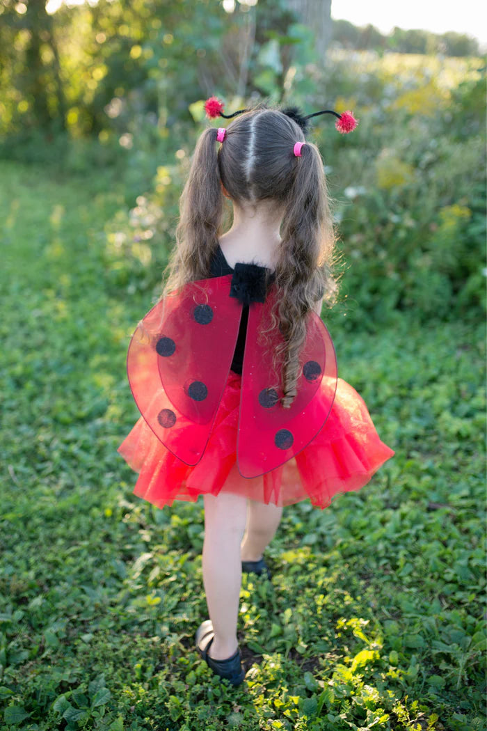 Glitter Ladybug Tutu with Wings + Headband