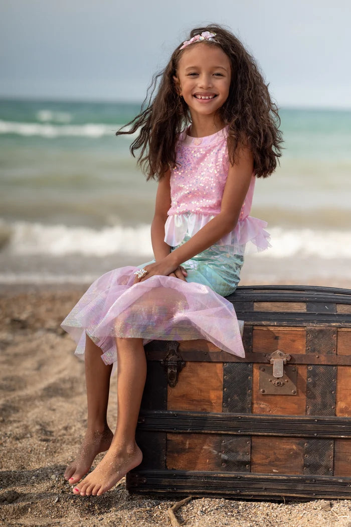 Misty Mermaid Dress- Pink