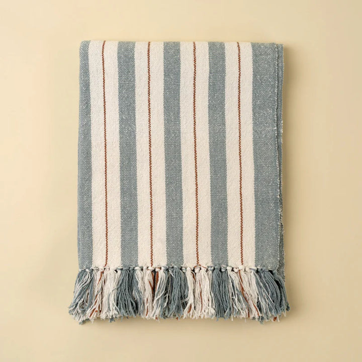 Cavendish Cotton Throw - Blue